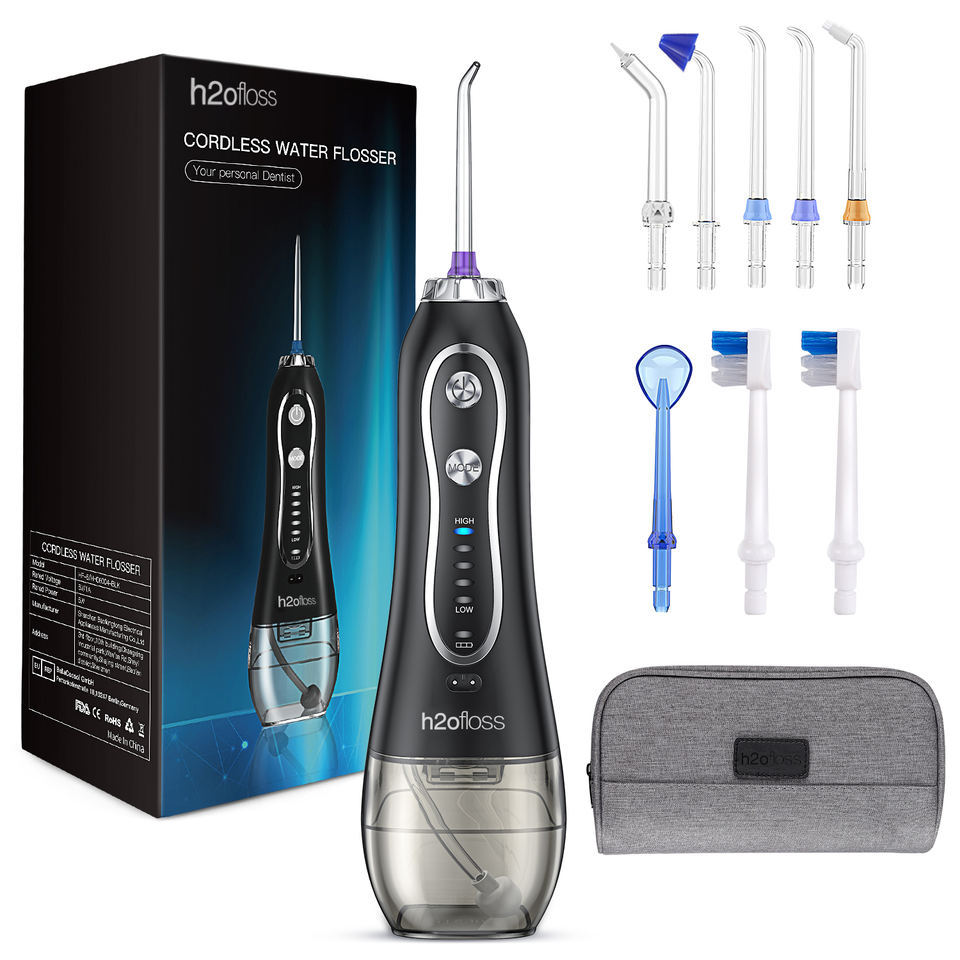 Nettoyeur de dents domestique, 5 Modes, Rechargeable, étanche, hydropulseur, 300ml