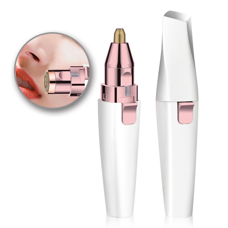 Tondeuse à sourcils rechargeable 2 en 1, épilateur pour le visage