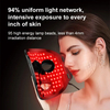 Masque facial portatif de silicone de thérapie par la lumière LED de la beauté faciale 7color