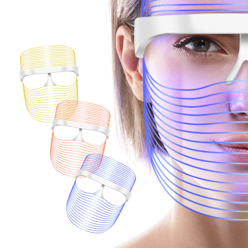 Masque de beauté faciale de thérapie par la lumière LED 7 couleurs 
