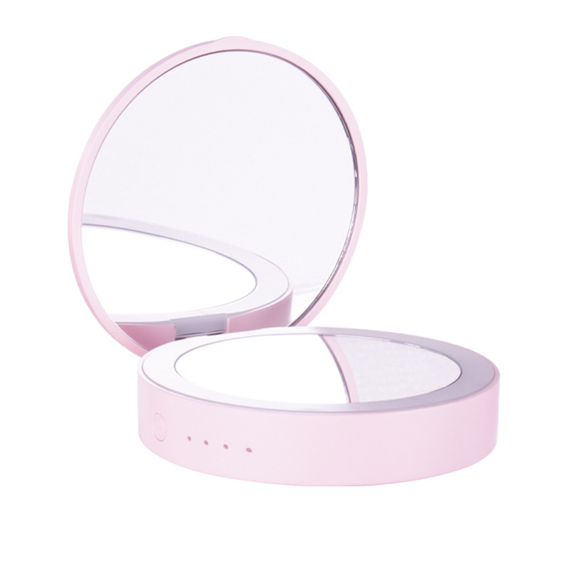 Miroir de maquillage mené par beauté rechargeable portative avec la banque de puissance de secours