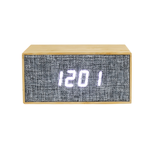 Cadeau promotionnel LED en bois alarme numérique Radio Horloge électronique en ligne
