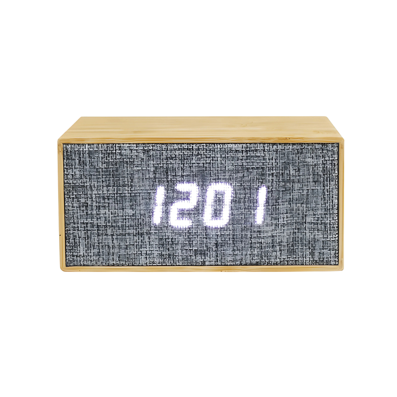 Cadeau promotionnel LED en bois alarme numérique Radio Horloge électronique en ligne
