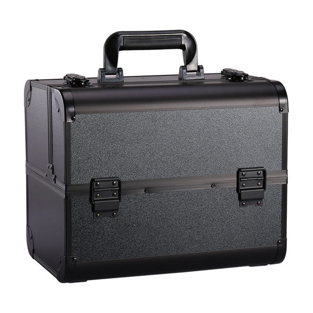 Maquillage en gros en aluminium Grand case des organismes de voyage cosmétique