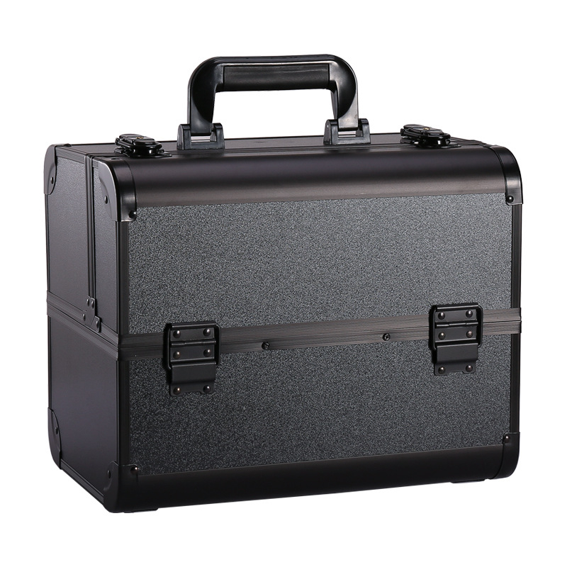 Maquillage en gros en aluminium Grand case des organismes de voyage cosmétique