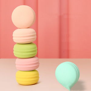 Gros houppette Macaron rond Mini oeufs de beauté