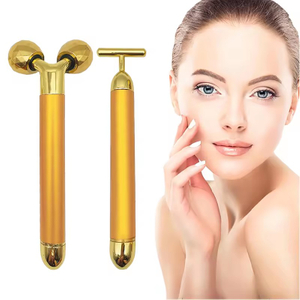 Bâton de massage de beauté en barre de lifting en or 24 carats