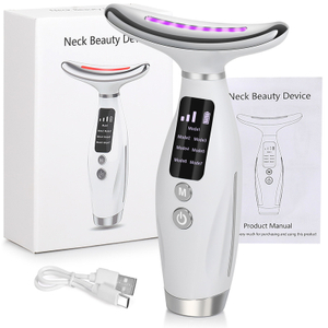 Outil de soins de la peau, masseur Facial à sept couleurs, Instrument de beauté du cou