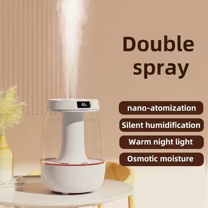 Humidificateur muet à brume fraîche de grande capacité 3L pour chambre de bébé