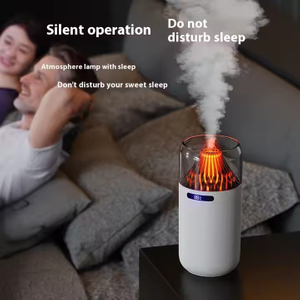 Mini humidificateur de flamme de volcan de jet muet multifonctionnel de ménage de voiture d'usb