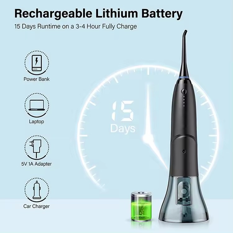 Irrigateur dentaire Rechargeable sans fil, nettoyeur de dents étanche IPX7, voyage à domicile 