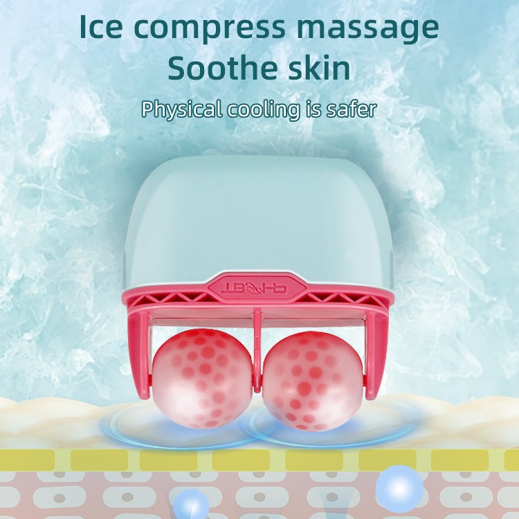 Mini rouleau à glace double tête 2 en 1 pour massage du visage