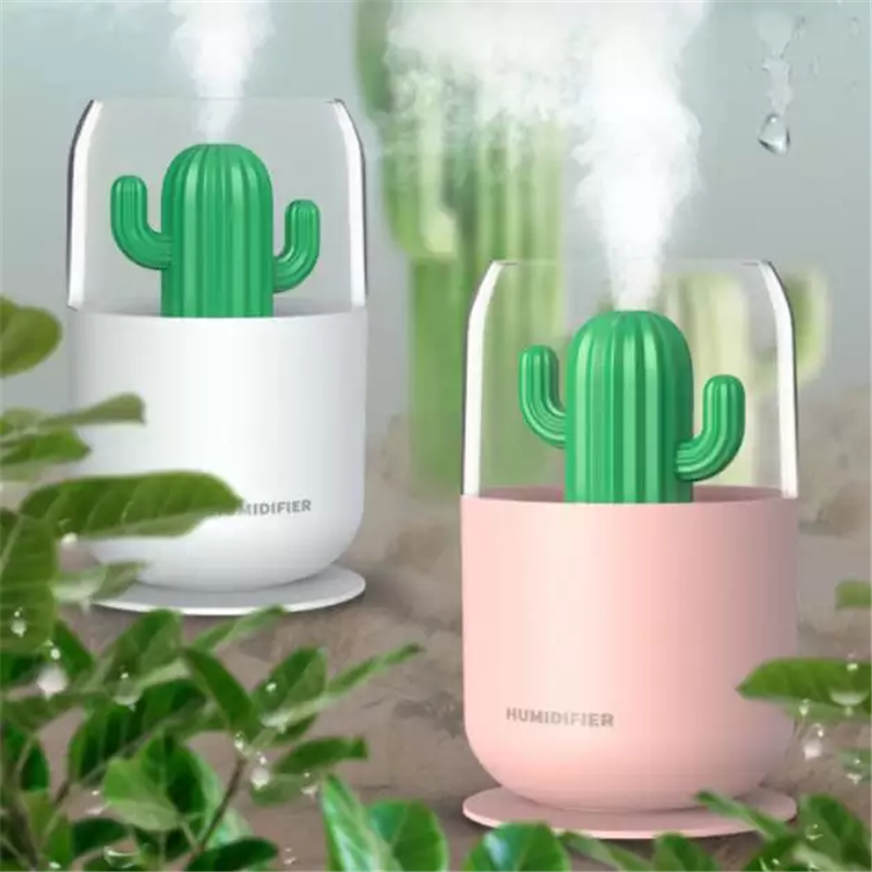 Mini humidificateur d'air USB muet pour chambre à coucher et bureau avec veilleuse