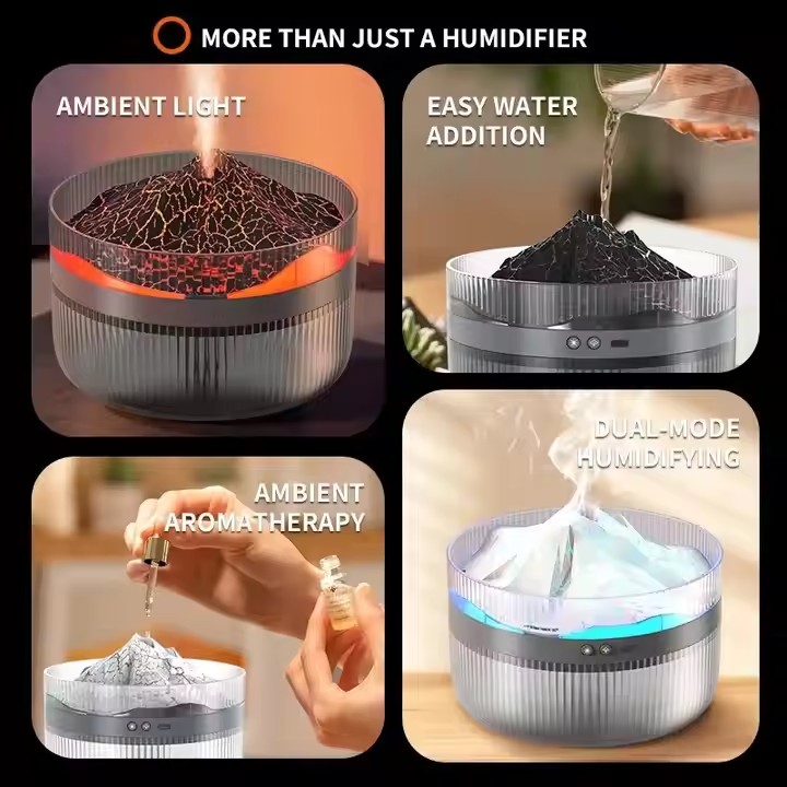 Diffuseur d'huile essentielle d'arome d'humidificateur d'air de pulvérisateur de brume fraîche de 2L 