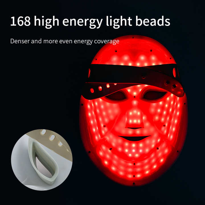 7 couleurs meilleur masque facial de thérapie cutanée à lumière LED rouge