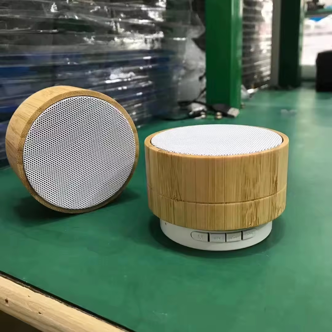 Cadeau promotionnel Portable Bamboo Wooden Wireless Boîtier sans fil