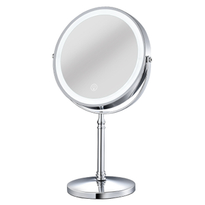 Miroir de maquillage LED grossissant 10X double face de 8 pouces 