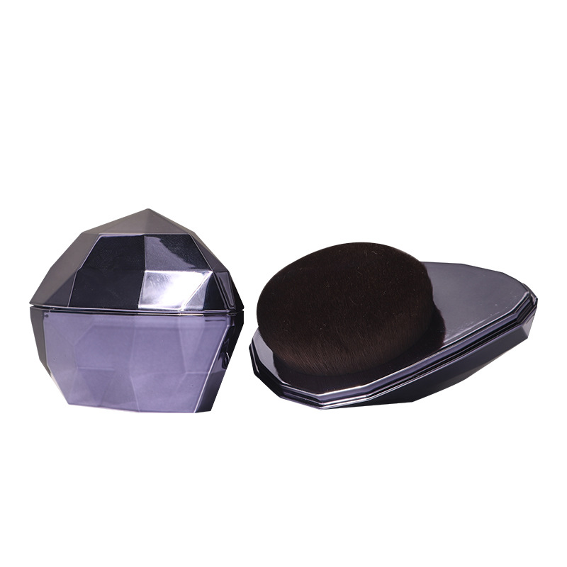 Pinceau de maquillage pour fond de teint liquide, taille diamant violet, n ° 55, magique, sans traces