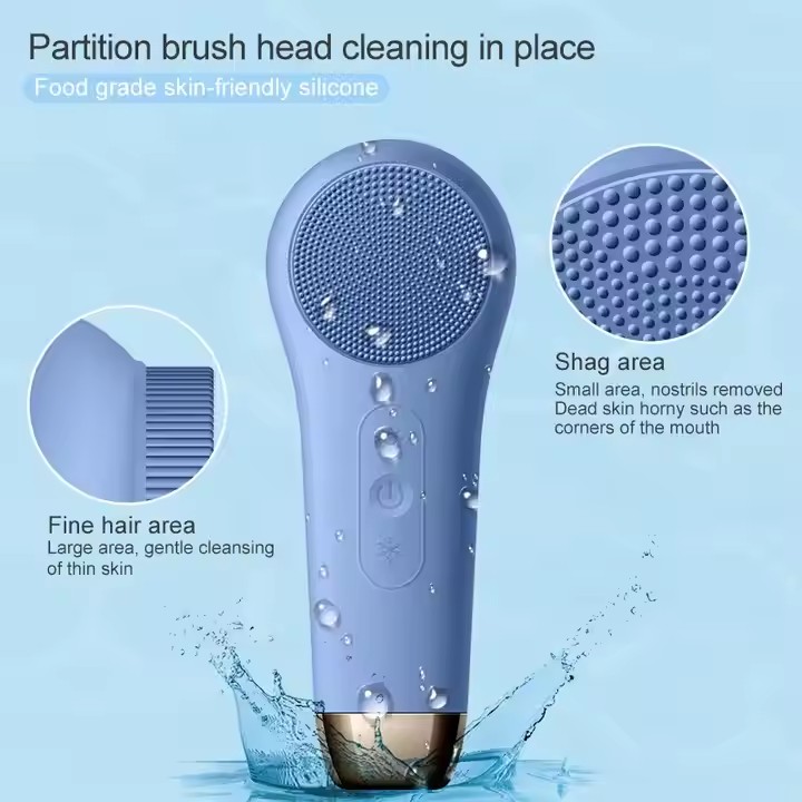 Brosse nettoyante pour le visage, imperméable et rechargeable, pour hommes et femmes