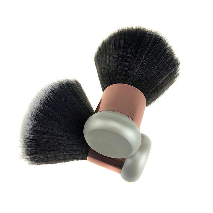 Pinceau de poudre de maquillage de voyage en cheveux synthétiques pour les yeux du visage