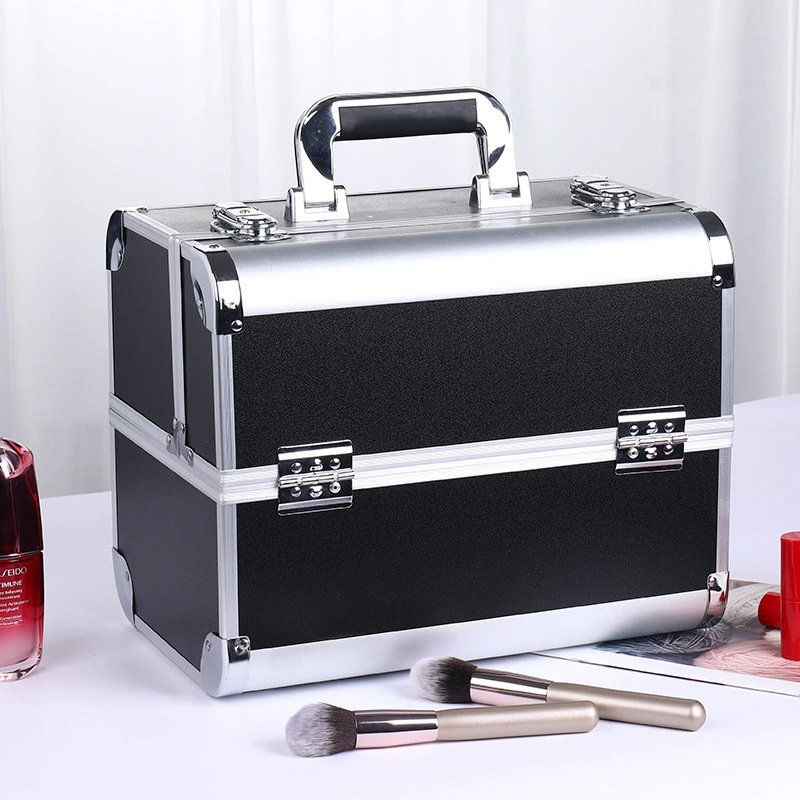 Boîte à outils de Nail Art, étui cosmétique professionnel en aluminium, vente en gros et au détail