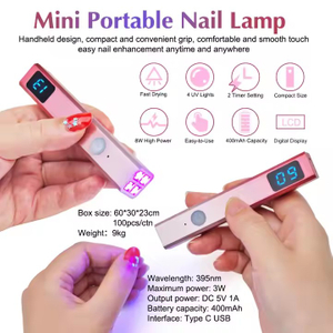 Mini lampe LED de vernis à ongles UV sans fil portable