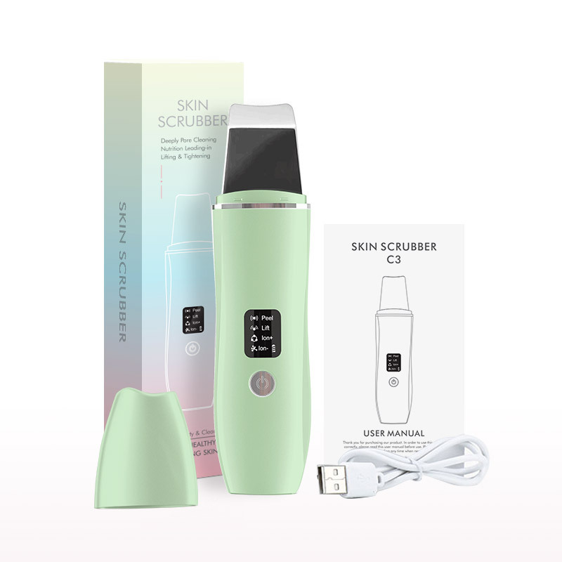 Nettoyant ultrasonique électrique de pores de grattoir de visage de peau d'EMS