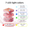 Masque facial électrique de thérapie par la lumière rouge à LED en silicone 
