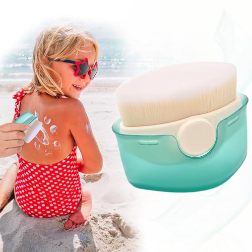 Brosse de protection solaire pour fond de teint pour enfants avec capuchons de protection