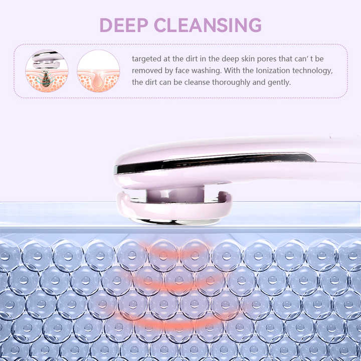 Appareil portable de beauté pour le nettoyage du visage ionique pour soins de la peau