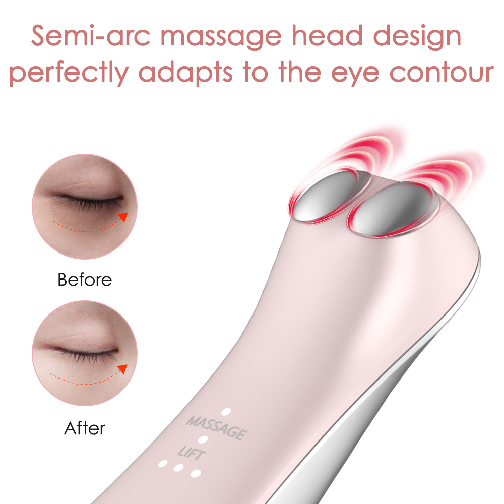Dispositif facial de beauté de massage d'oeil de vibration d'EMS pour le dissolvant de ride