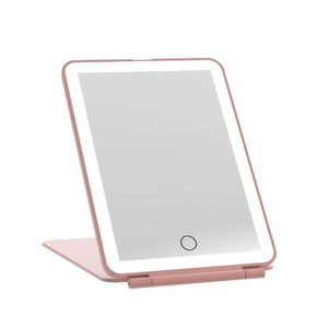 Miroir de maquillage mené pliable rechargeable de voyage portatif de bureau de 7,9 pouces