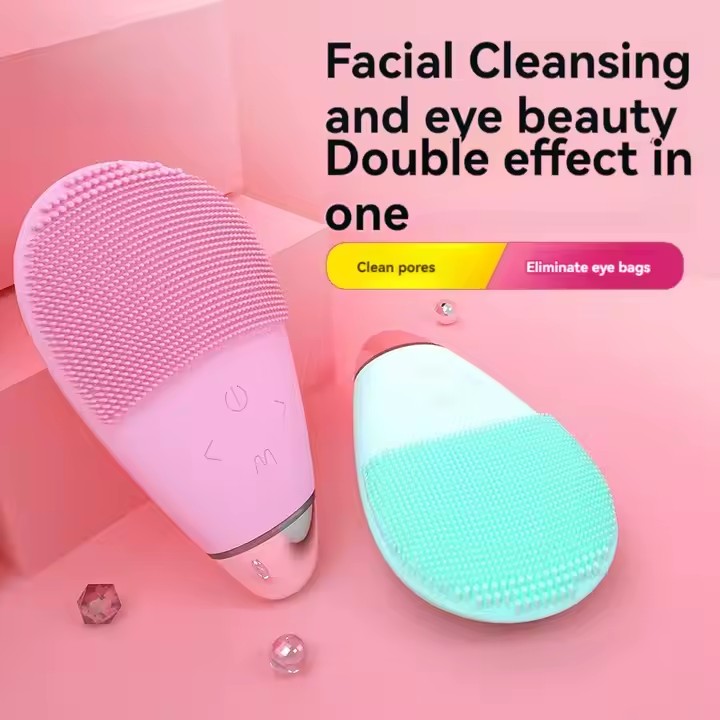Nettoyant à pores ultrasoniques pour le visage étanche et épilé en silicone étanche
