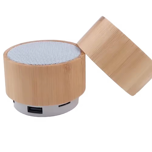 Cadeau promotionnel en gros mini portable BAMBOOD BLUETOOTH BLUETOOTH BAME SANS WIRE